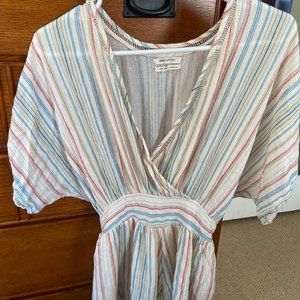 Urban Outfitters Shortsleeve V-Neck Babydoll Romper